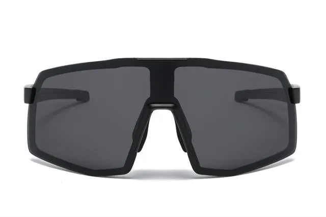 Mens Polarized Sports Shield Sunglasses Oversize Large One Piece Polarised Lens