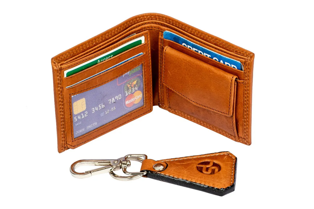 Mens Wallet with Key Chain Combo 95417