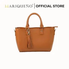 MINERVA Top Handle Sling Bag in Tan Brown