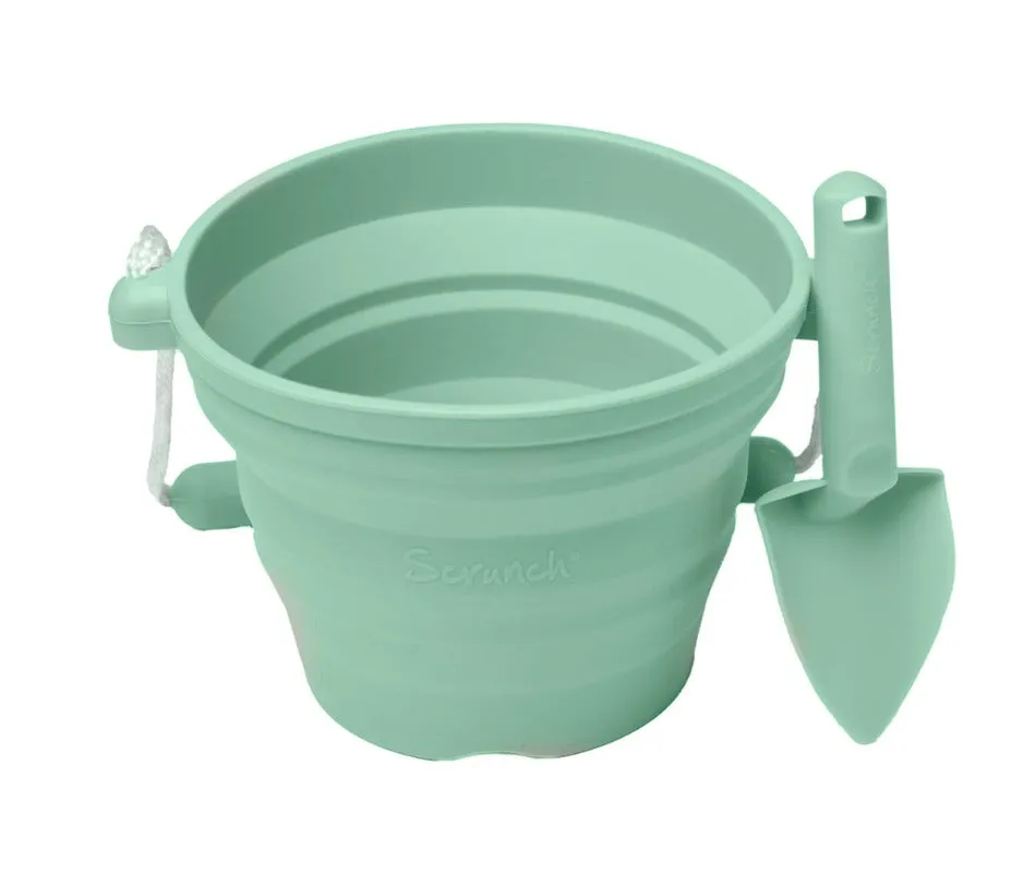 Mini foldable bucket   shovel mint - SCRUNCH