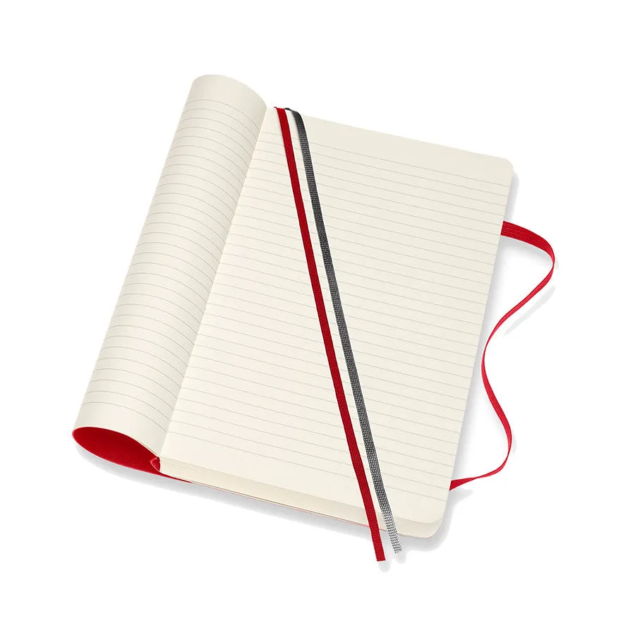 Moleskine Classic Collection Expanded Softcover Large Notebook Scarlet Red