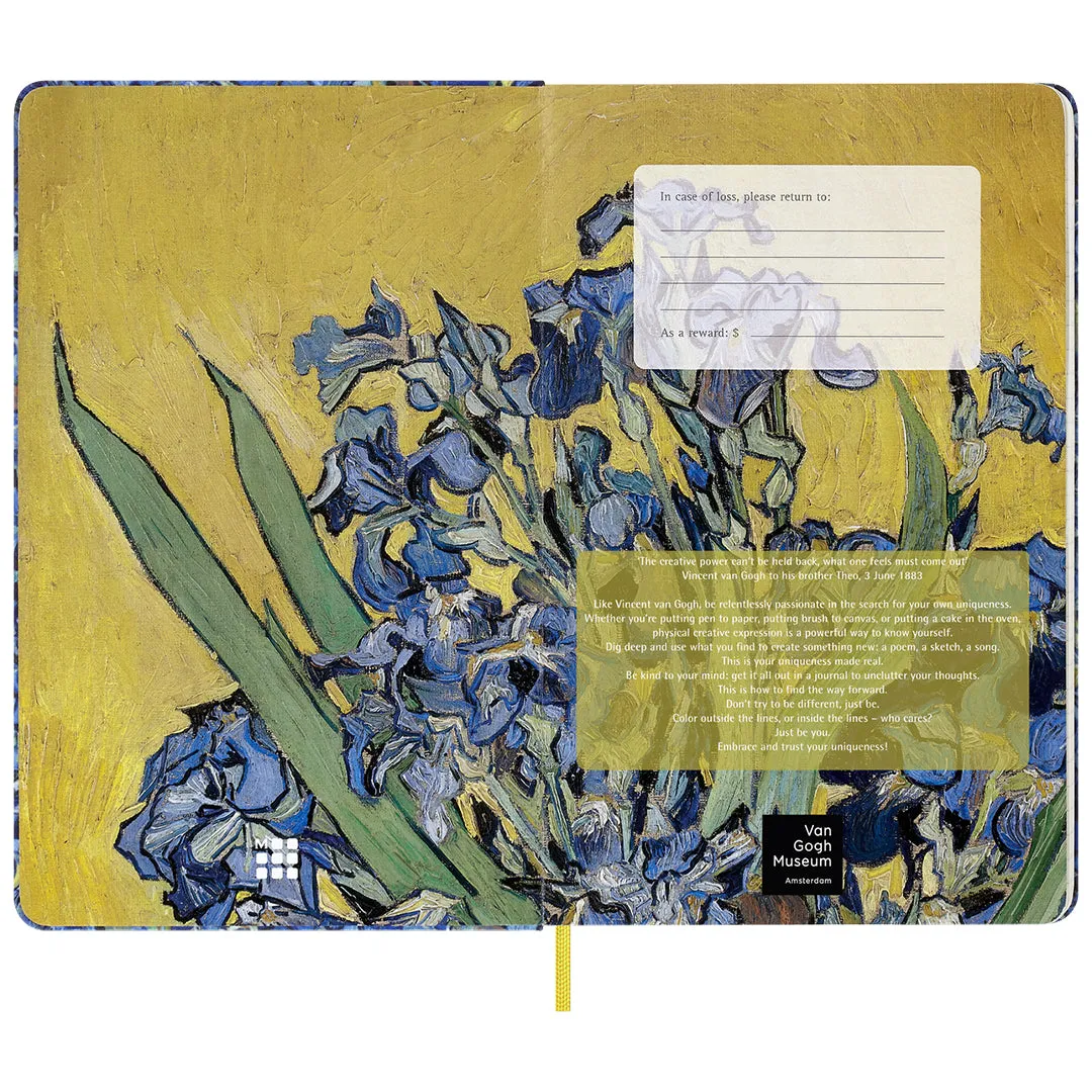 Moleskine Notebook Large 130 x 210 Ruled Van Gogh Museum 'Irises'