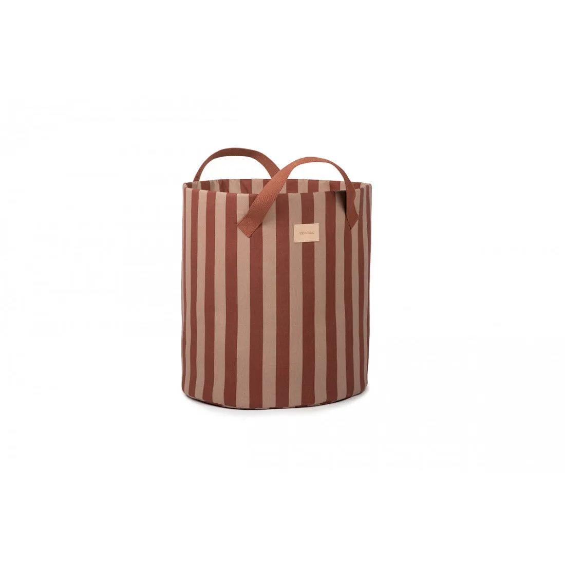 nobodinoz Majestic Toybag Marsala Taupe Stripes