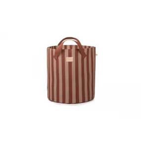 nobodinoz Majestic Toybag Marsala Taupe Stripes