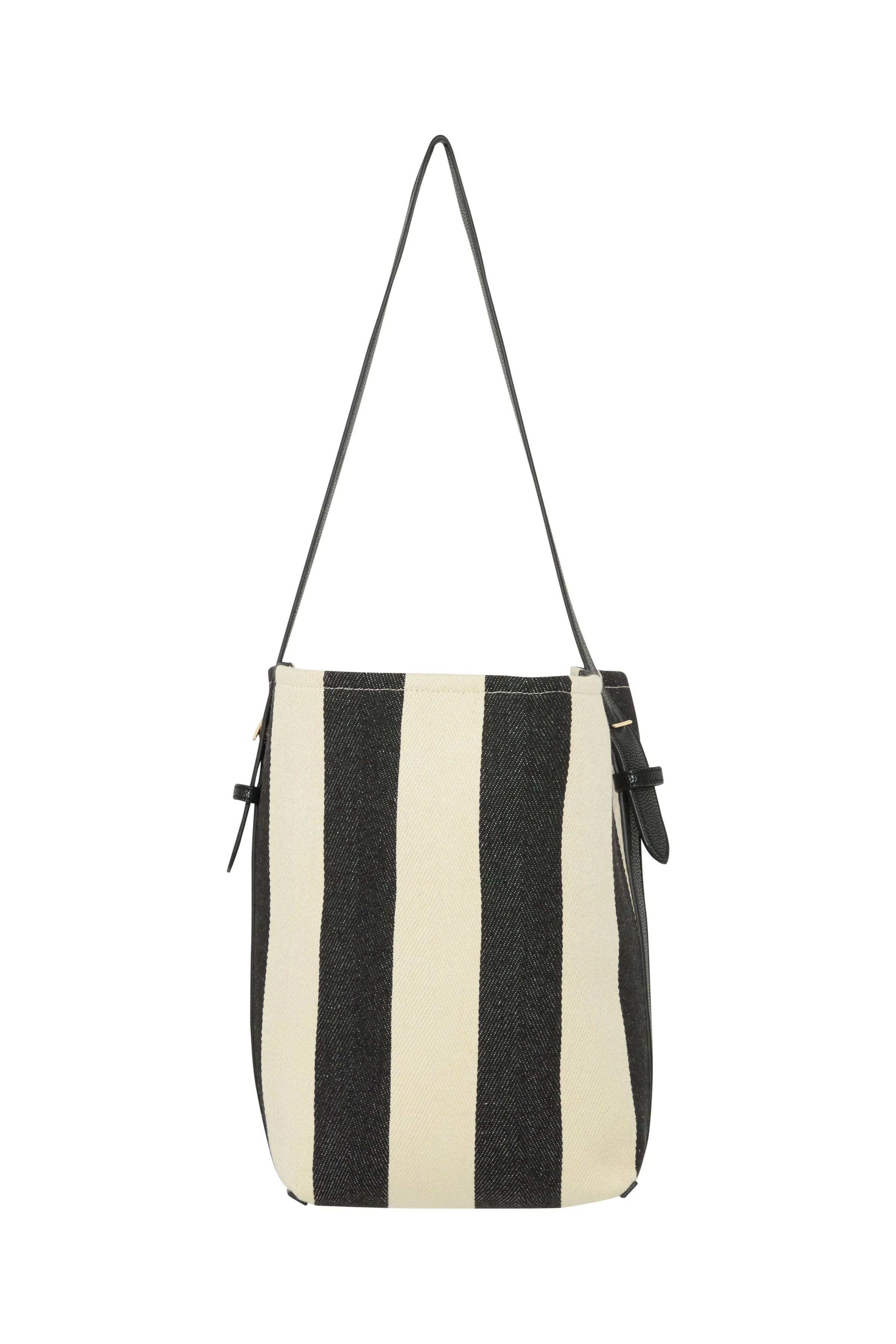 Nurra Stripe Bucket Bag Black