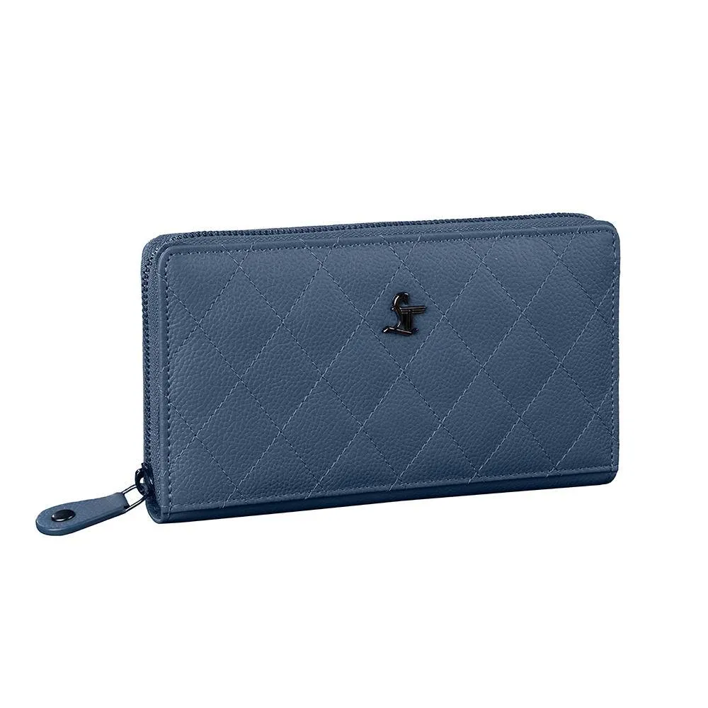 Palm | Leather Wallet for Women | 100% Genuine Leather | Color: Purple, Blue, Green, Orange, Red, Cherry, Pink, Beige & Yellow