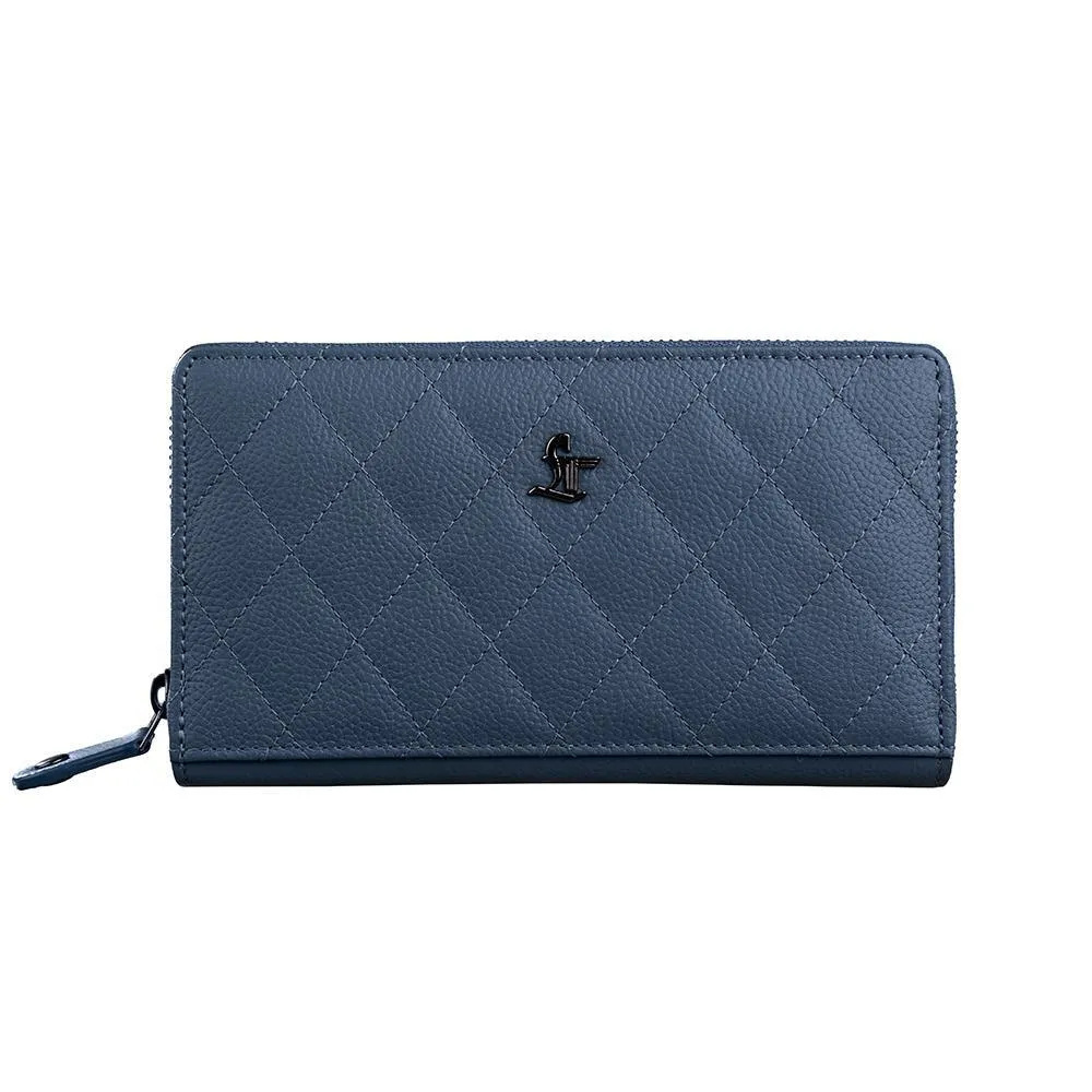 Palm | Leather Wallet for Women | 100% Genuine Leather | Color: Purple, Blue, Green, Orange, Red, Cherry, Pink, Beige & Yellow