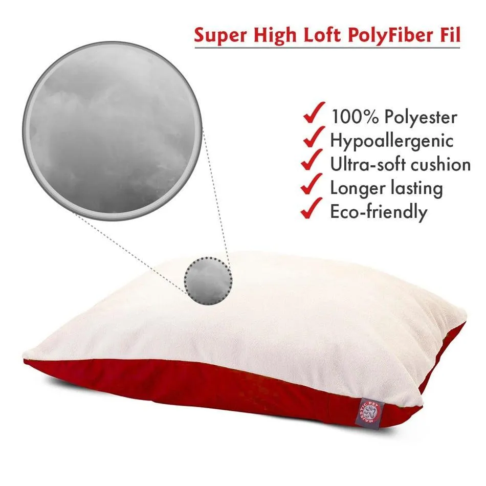 Poly/Cotton Sherpa Pillow Dog Bed