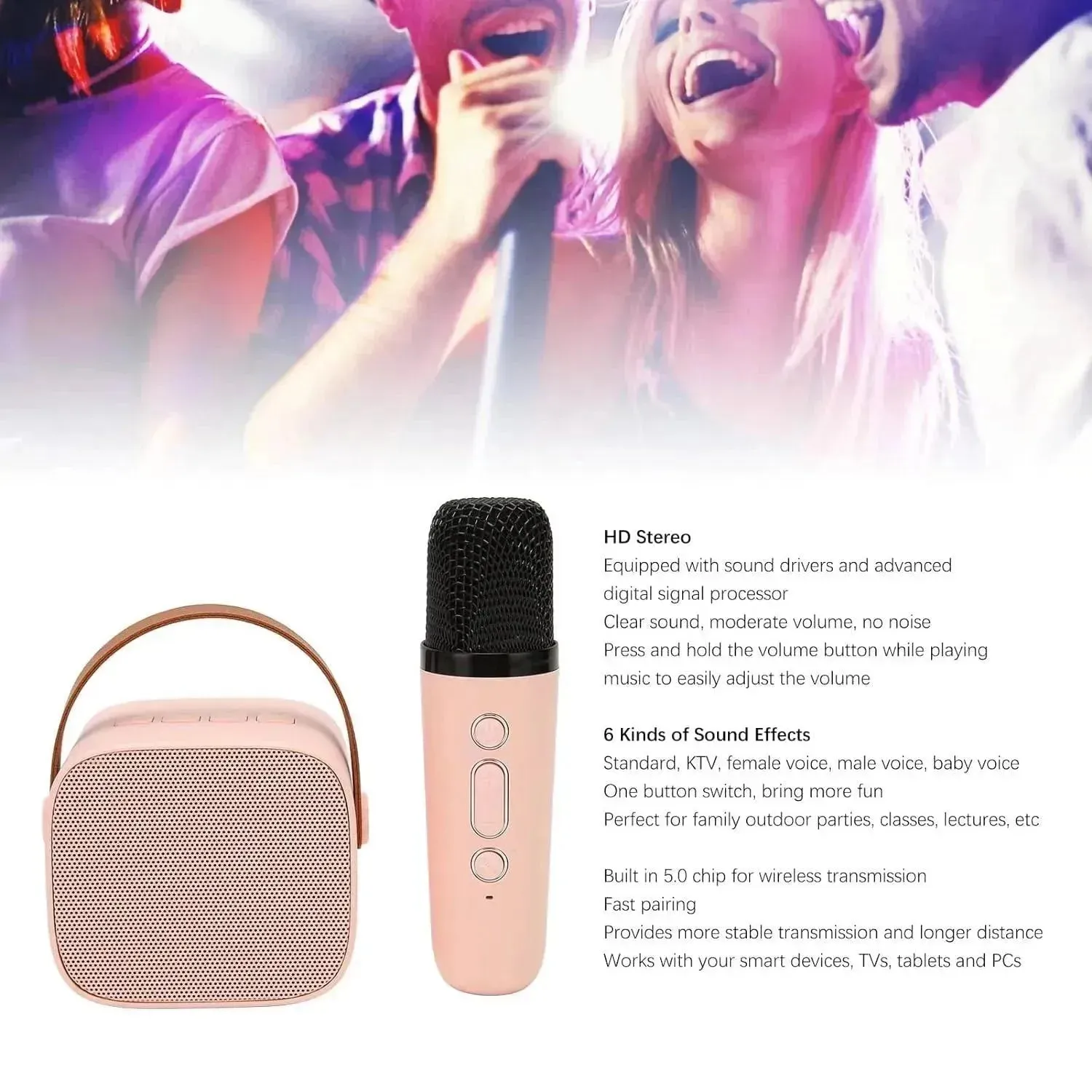 Portable Mini Karaoke Speaker and Mic