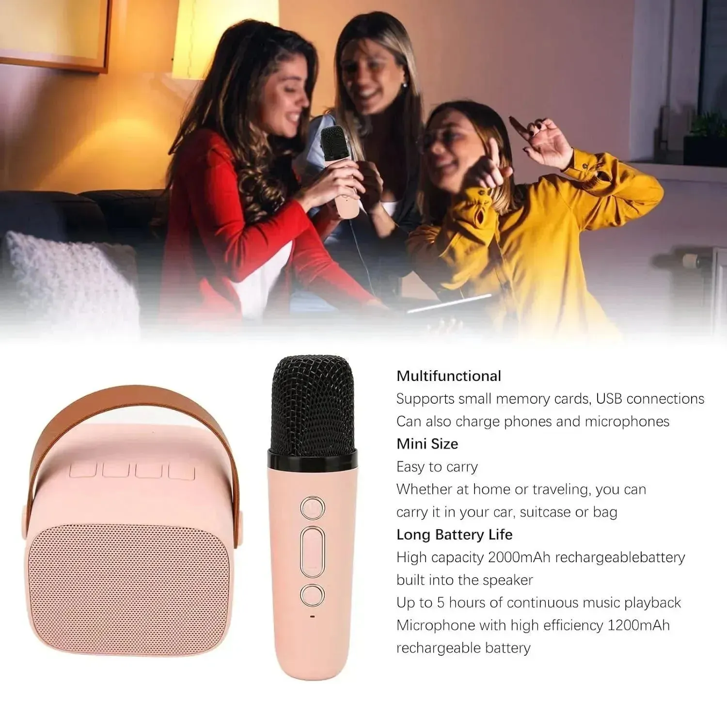Portable Mini Karaoke Speaker and Mic