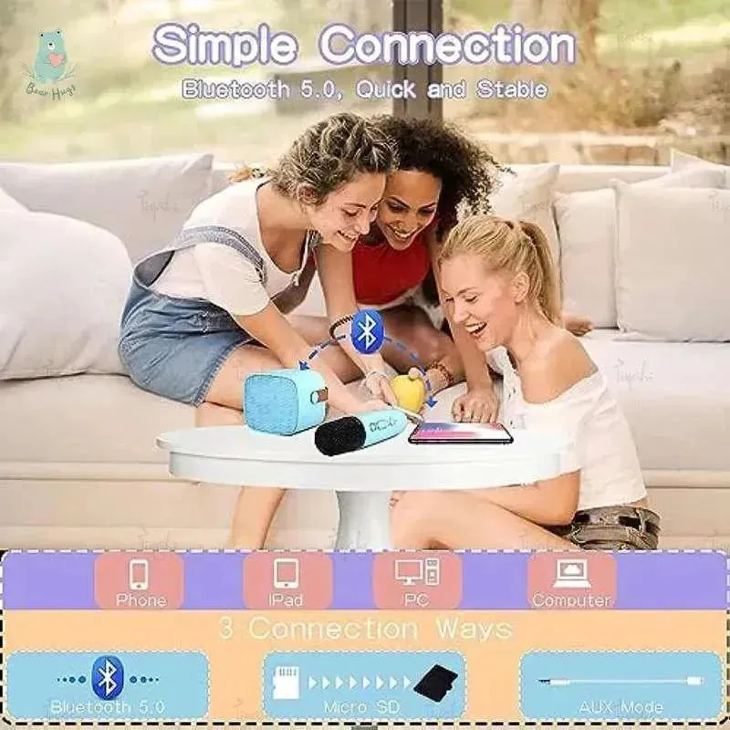 Portable Mini Karaoke Speaker and Mic