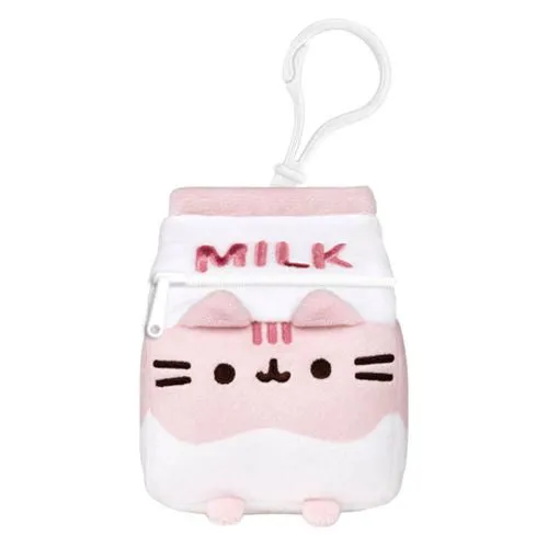 Pusheen Sips: Bag Charm Purse - Strawberry Milk