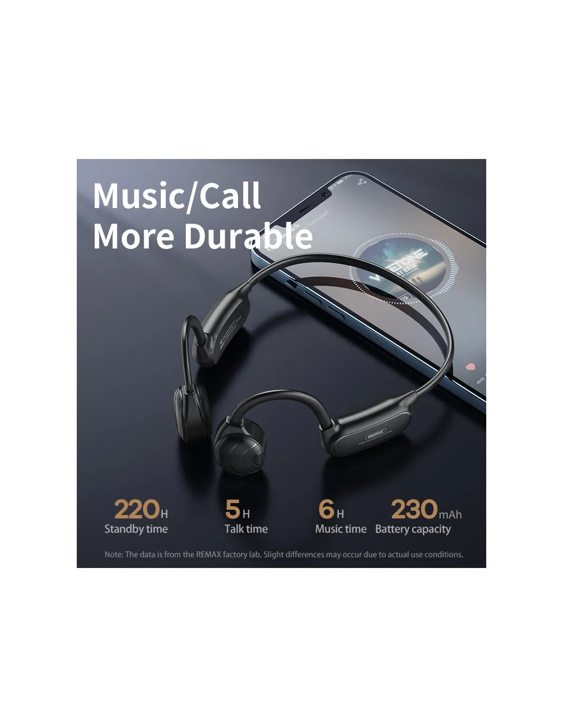 Remax Wireless Headphone with V5.0, 230mAh Battery, 6 Hours Playtime, 10m Transmission Distance, 20Hz-20kHz Frequency, Various Colors