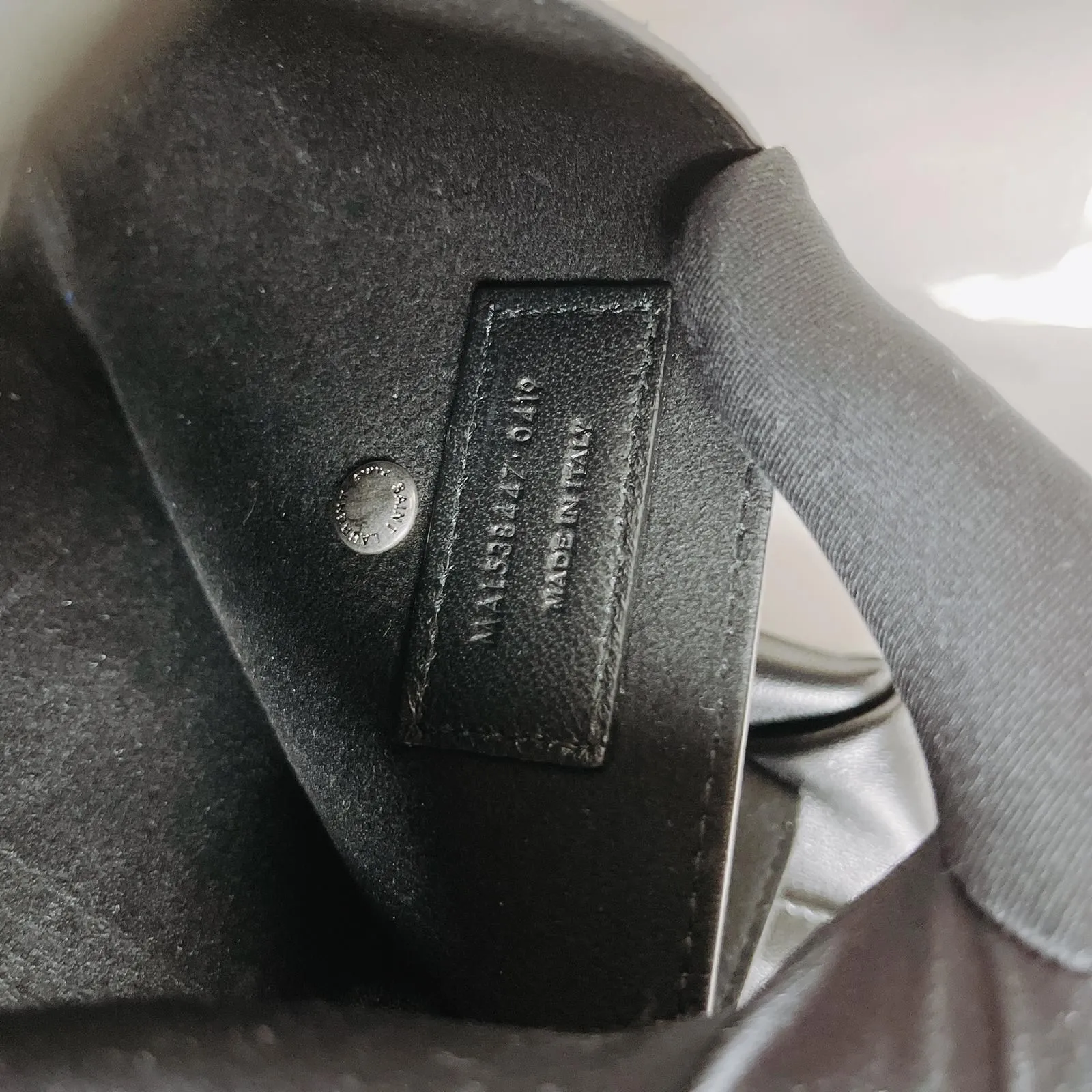 Saint Laurent Ysl Teddy Bucket Bag With Pouch