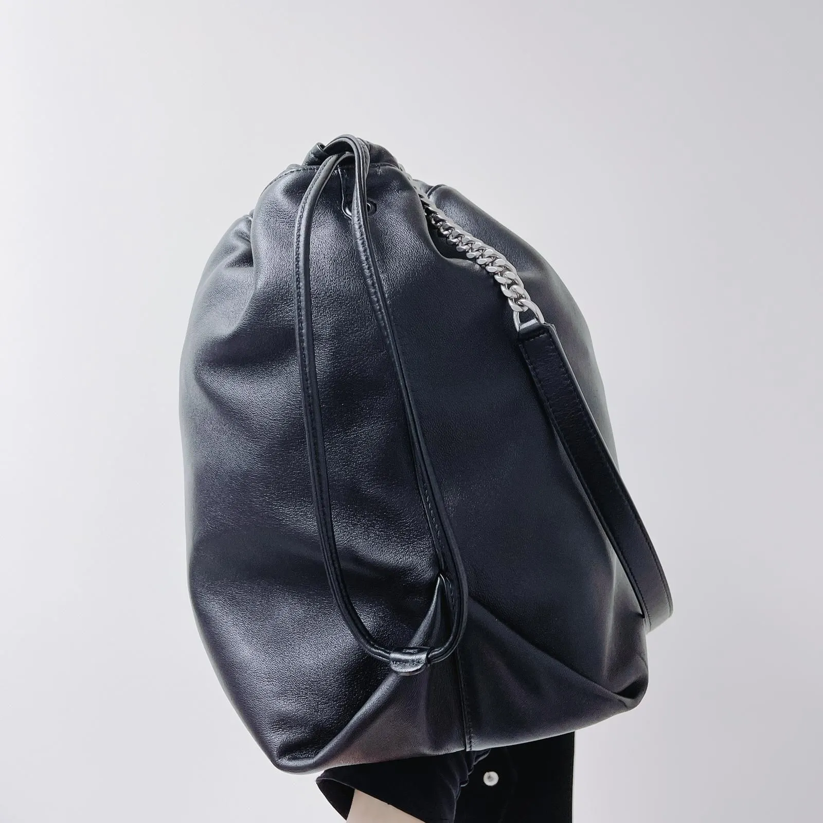 Saint Laurent Ysl Teddy Bucket Bag With Pouch