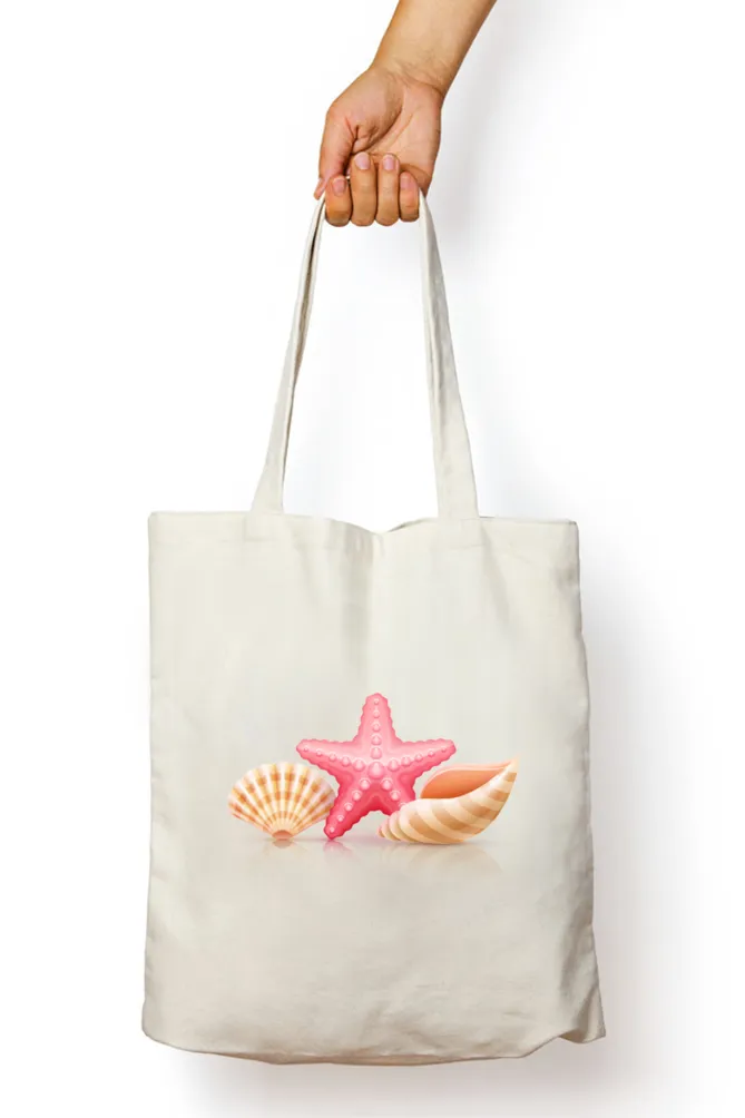 Sea Shell and Starfish Tote Bag