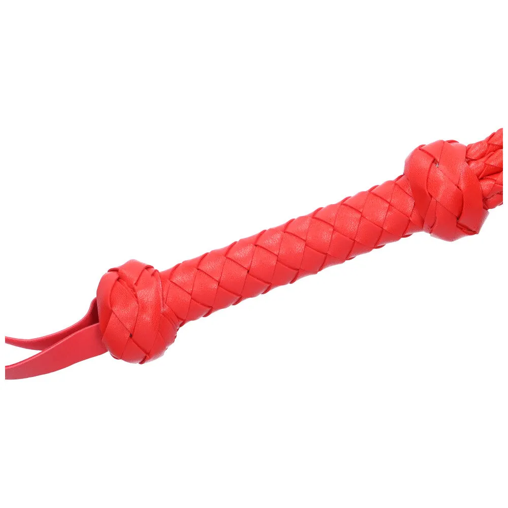 Sexy Red Braided Faux Leather Flogger