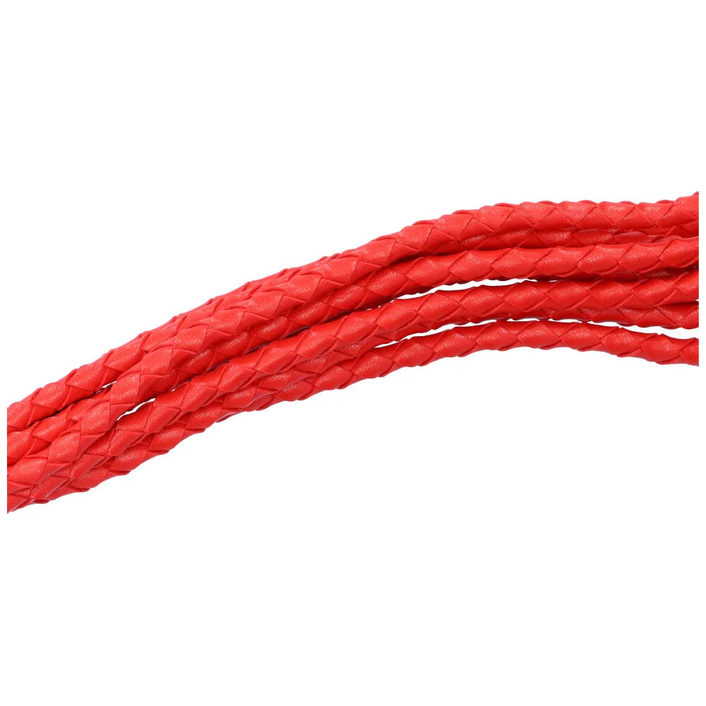 Sexy Red Braided Faux Leather Flogger
