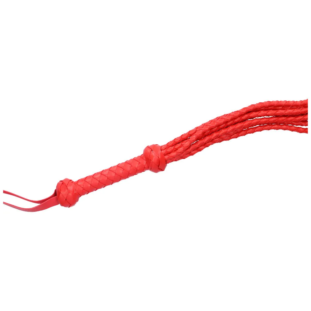 Sexy Red Braided Faux Leather Flogger