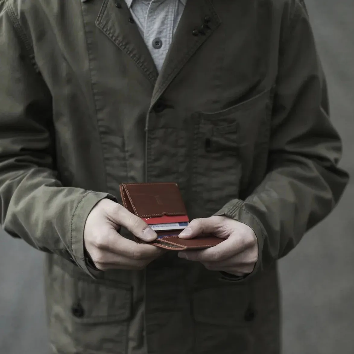 Slim Leather Wallet Costa Rica - Roasted