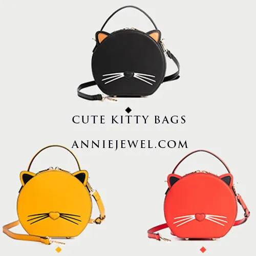 Small Leather Round Shaped Bag Purse