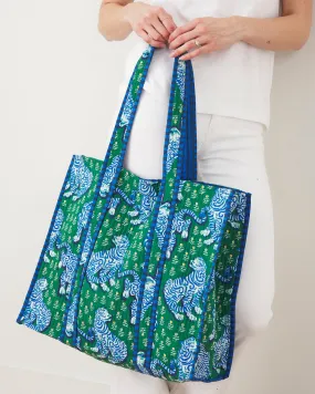 Tiger Queen - The Traveler Tote - Jade