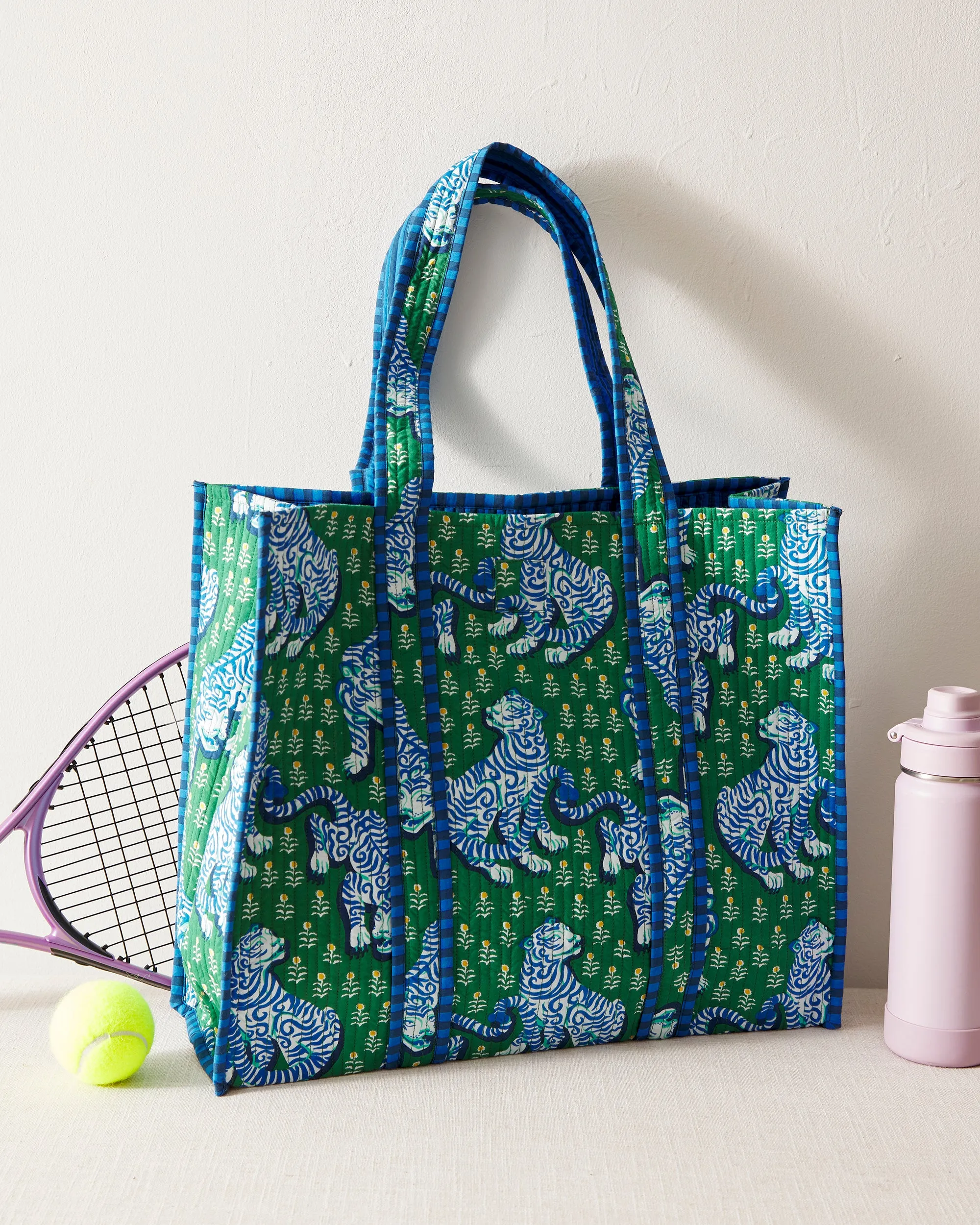 Tiger Queen - The Traveler Tote - Jade