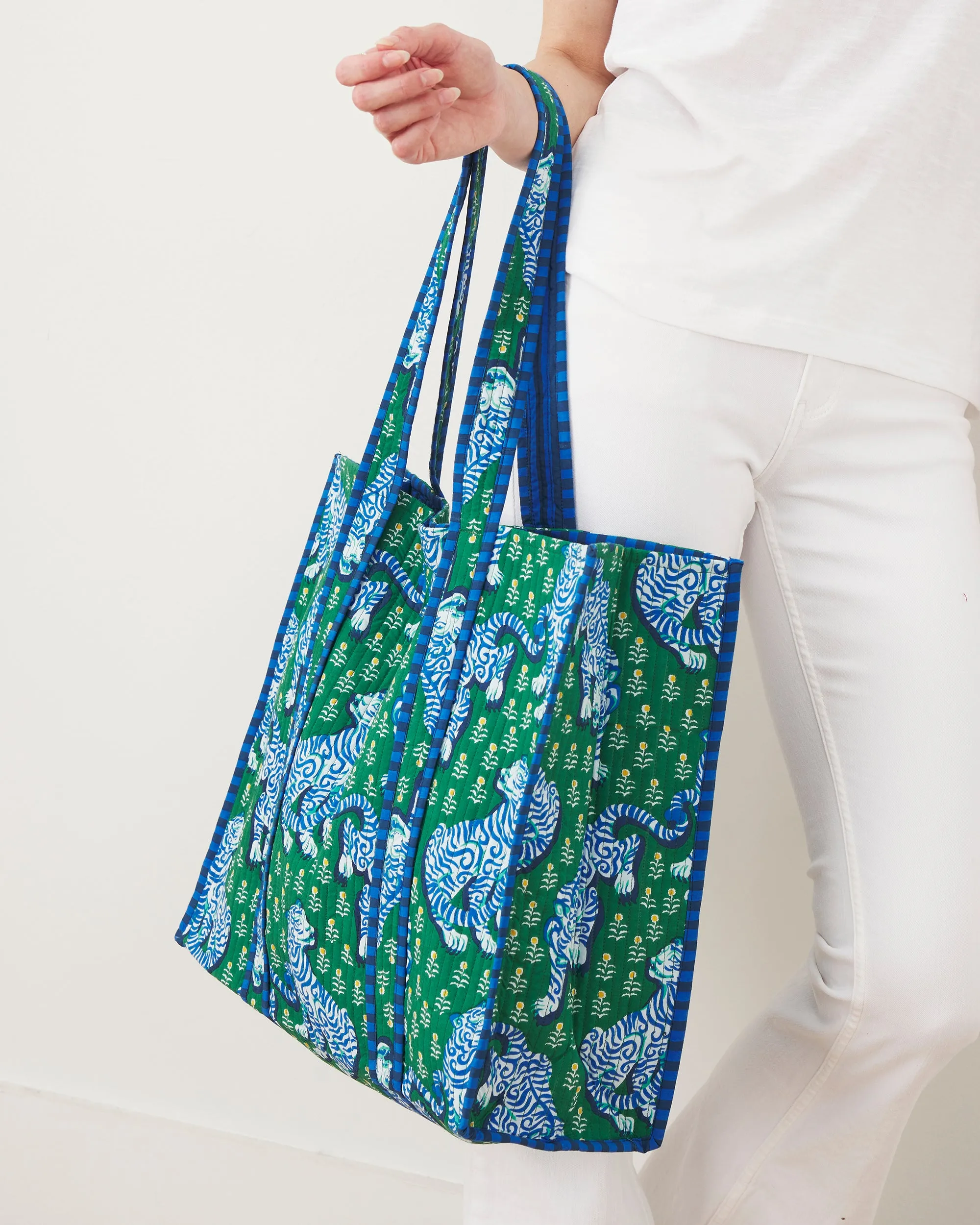 Tiger Queen - The Traveler Tote - Jade
