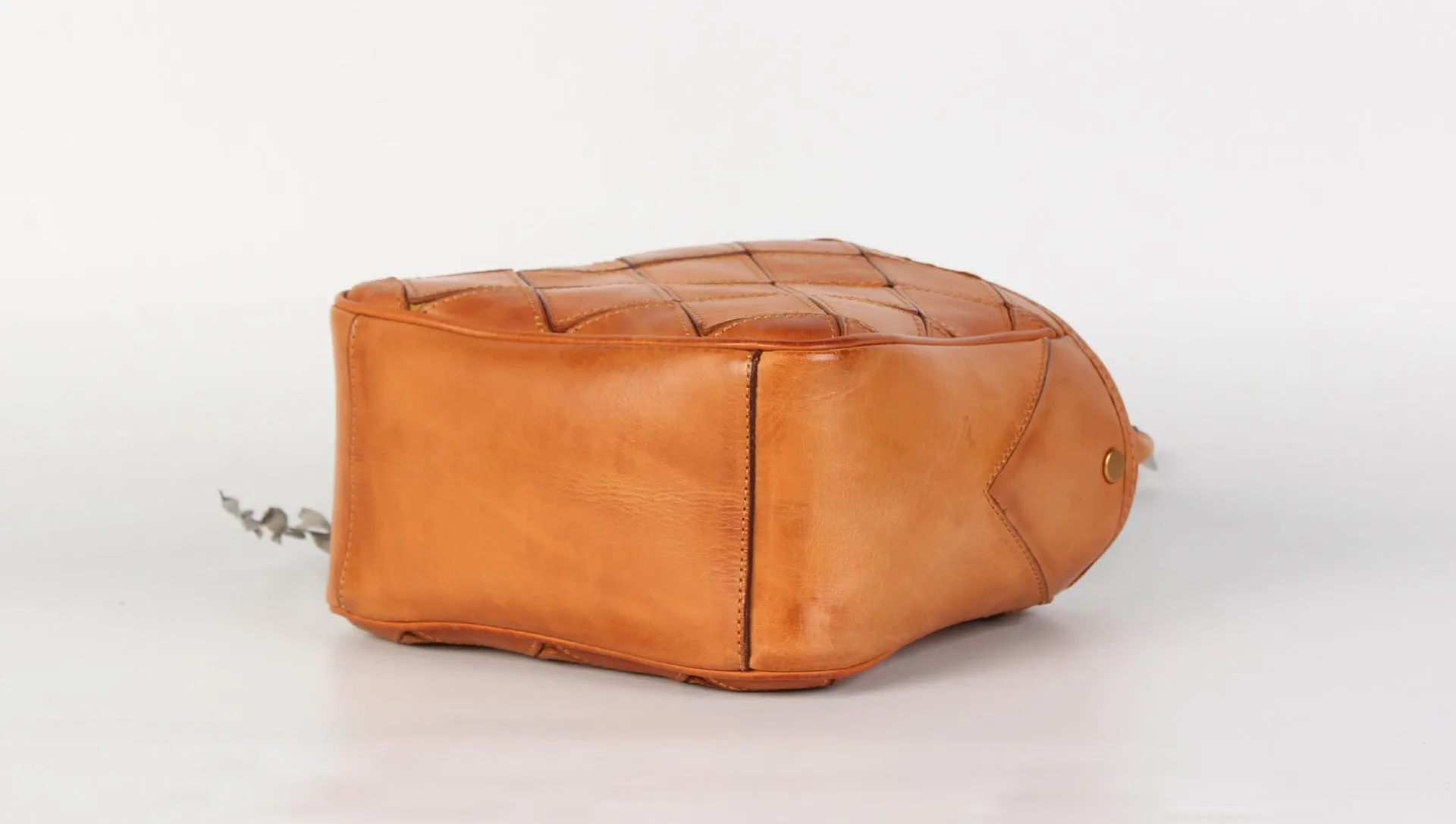 Vintage Womens Bucket Shoulder Bag Genuine Leather Handbags For Women