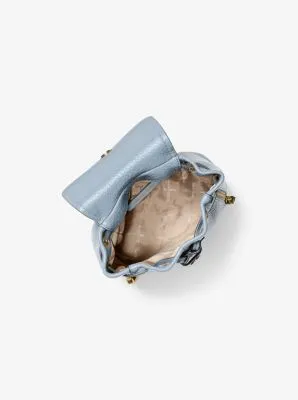 Viv Extra-Small Pebbled Leather Backpack