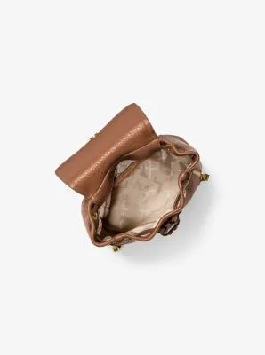 Viv Extra-Small Pebbled Leather Backpack