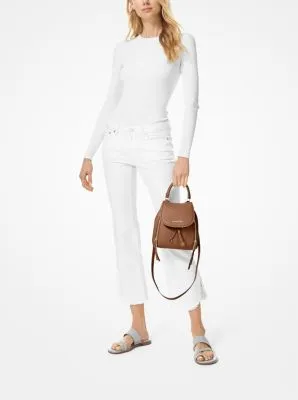 Viv Extra-Small Pebbled Leather Backpack