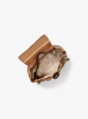 Viv Extra-Small Pebbled Leather Backpack