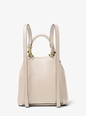 Viv Extra-Small Pebbled Leather Backpack