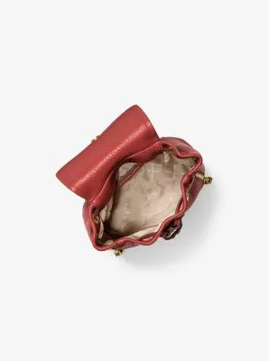 Viv Extra-Small Pebbled Leather Backpack
