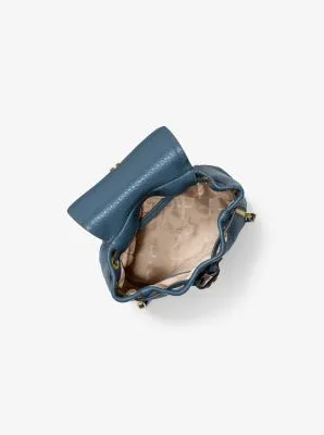 Viv Extra-Small Pebbled Leather Backpack