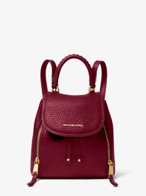 Viv Extra-Small Pebbled Leather Backpack