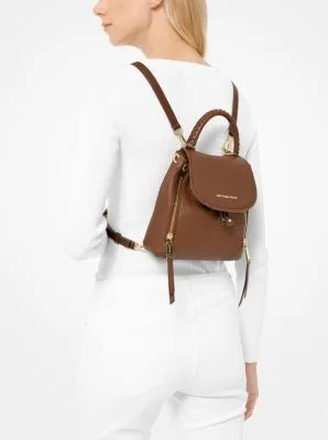 Viv Extra-Small Pebbled Leather Backpack