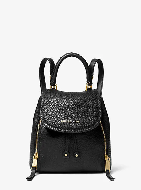 Viv Extra-Small Pebbled Leather Backpack