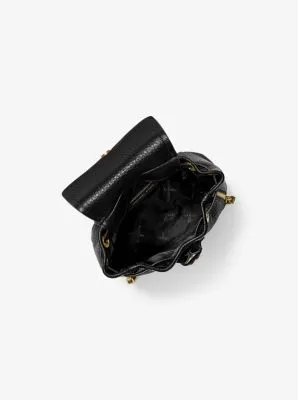 Viv Extra-Small Pebbled Leather Backpack
