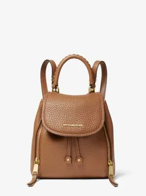 Viv Extra-Small Pebbled Leather Backpack