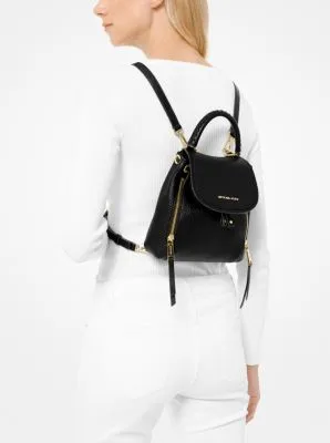 Viv Extra-Small Pebbled Leather Backpack