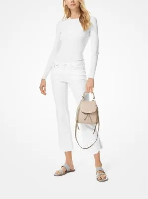 Viv Extra-Small Pebbled Leather Backpack