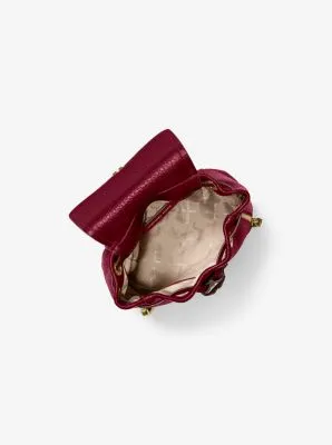 Viv Extra-Small Pebbled Leather Backpack