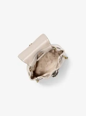 Viv Extra-Small Pebbled Leather Backpack