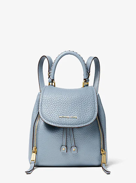 Viv Extra-Small Pebbled Leather Backpack