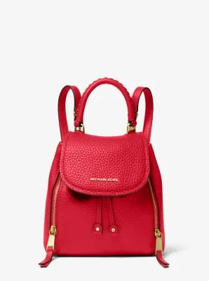 Viv Extra-Small Pebbled Leather Backpack