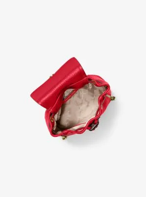 Viv Extra-Small Pebbled Leather Backpack