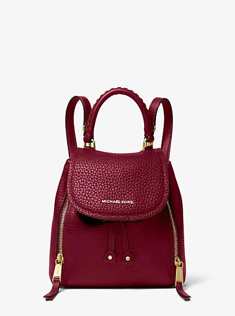 Viv Extra-Small Pebbled Leather Backpack