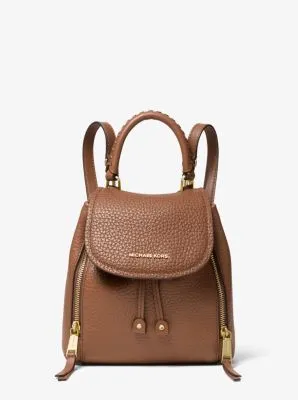 Viv Extra-Small Pebbled Leather Backpack